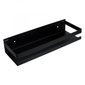 Étagère Étagère Douche Étagère Murale Salle de Bain Support Noir 20cm Rangement Acier Inoxydable - Neuf