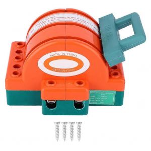 Couteau à double lancer sectionneur Orange Rouge 3P Connexion de borne Alimentations électriques 32A - Neuf