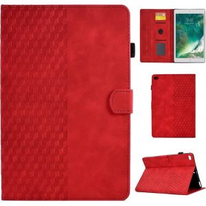 Coque Pour Ipad 6ème/5ème Génération 9.7"" 2018/2017 Housse Ipad Air 1/Air 2 Housse De Protection En Cuir Pu Étui Case Tablette Étui Pour Ipad Air 2/Air 1/Ipad 9,7"" 2018/2017 (5e/6e Génération), Rouge - Neuf