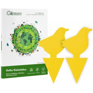 KALANKA-Stingmon 30pcs à Insectes Pièges Engluées Autocollants Colle Double-Face Étanche Jaunes Attrape Mouches Pucerons Blanches pour - Neuf