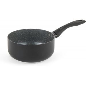 KALANKA-Progress Marmite 18 cm (1.95L) en Aluminium Trempé avec Couvercle en Verre Trempé, Faitout avec Revêtement Anti-adhésif en Céramique Marbrée, Marmite Compatible avec Tous Feux dont Induction - Neuf