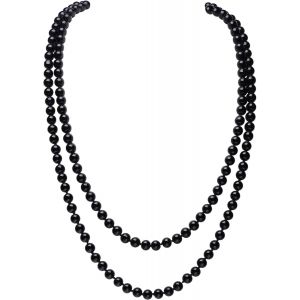 Kal-Long Collier En Perles D'imitation Tendance De Style Collier Long De Fausses Perles Pour Mariage Fiançailles 140 Cm - Neuf