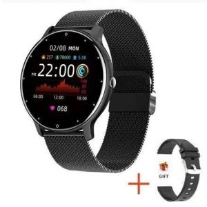 Lige Femmes Bracelet Intelligent Montre Prévisions Météorologiques En Temps Réel Traqueur D'Activité Montres Moniteur De Fréquence Cardiaque Sport Dames Montre Intelligente Hommes.Mesh Belt Black. - Neuf