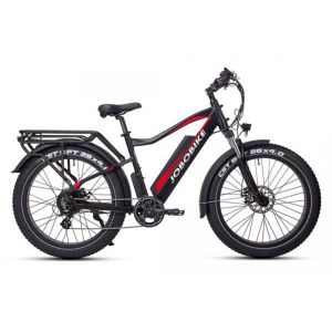 Fatbike &Eacute;lectrique Pour Homme Jobobike Robin, Tout-Terrain, Batterie Bafang 250 W, 48 V 13 Ah, Noir Et Rouge - Neuf