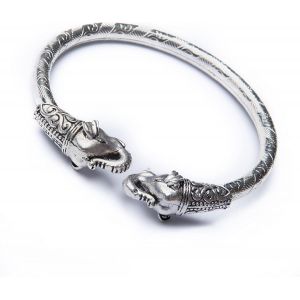 Eryi-Rudraksha Shiv Om Trishul Damroo Kada Pour Homme | Bracelet Manchette Lord Shiva Bahubali Pour Homme | Kada Religieux En Laiton | Bracelet De Taille Libre Pour Rakshabandhan - Neuf