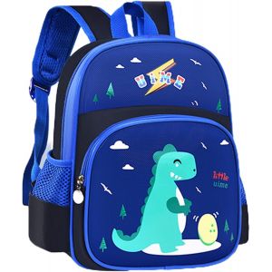 Dinosaure Cartable,Sacs à Dos pour Enfant,Sac à Dos Enfant,Cartable Garçon,Sac à Dos Dinosaure Enfant,Toddler Garçons Filles Enfants Dinosaure Sac,2 - 6 Ans(Bleu) - Neuf