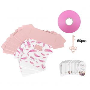 Hjlian Lot De 50 Decapsuleurs Vintage En Alliage De Zinc En Forme De Cle Avec Boite A Sucre (Or Rose) - Neuf