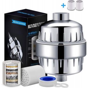 Filtre de douche,15 &Eacute;tapes Universel Filtre de Douche, Anti Chlore, Purificateur Multi &eacute;tages avec nouvelles Dechlorination Cartouche Supprimer le Chlore, Le M&eacute;tal Lourd et les Substances Nocives - Neuf