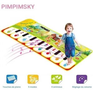 PIMPIMSKY Tapis Musical Bébé Piano , 90x28cm Tapis de Jeu Musical Instrument Touch Jeu Clavier pour Enfants Cadeau - Neuf
