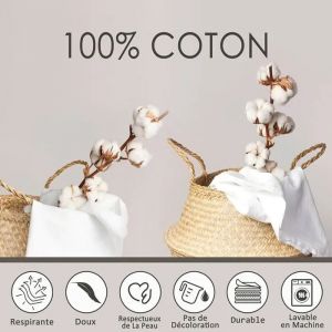 Parure De Lit Coton 240x260 Housse De Couette Turtle Ensemble De Literie De Tortue De Mer Blanc Et Bleu 240x260 M Housse De Couette - Neuf