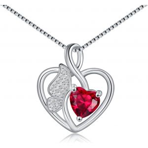 Kal-Collier Femme En Argent 925,Pendentif Papillon De C?ur,Bijoux Pour Femmes,Cadeaux Petite Amie Maman Anniversaire Fête Des Mères Noël Saint-Valentin Cadeau Elle - Neuf