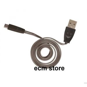 be MIX C&acirc;ble de charge micro USB plat et lumineux NOIR 1 m c&acirc;ble plat 1 pc - Neuf