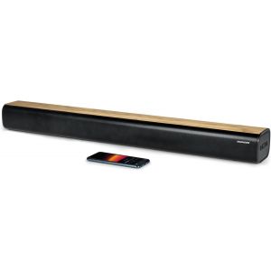 VornixorSarlshop-Barre de Son Bluetooth 5.0 200W &iquest; Sans fil- Design Noir & Bois &iquest; USB, Optique, AUX, Fixation Murale &iquest; 86 cm- t&eacute;l&eacute;commande- SB402BT - Neuf