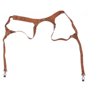 Harnais d'appareil photo en cuir, double bandouliere, accessoires pour appareil photo numerique, reflex, type noud, marron - Neuf