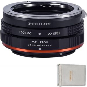 Aperture Control Ring Adapter Ring Compatible with Sony A/Minolta AF Lenses and Nikon Z Z FC Cameras Z30 Z9 Z8 Z6 Z7 Z5 Z50 (Not for Z6 II and Z7 II) - Neuf