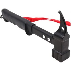 Yemaesre-Extracteur De Marteau De Camping En Plein Air - Pour Piquets De Tente - Noir - 32 Cm - Tête Antidérapante Avec Sangle De Fixation Et Sac - Neuf