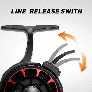 Moulinet De P&ecirc;che Sur Glace En M&eacute;tal Haute Vitesse 3.5 : 1 Ultra Lisse 60l 4 + 1bb Volant De P&ecirc;che D'hiver - Neuf