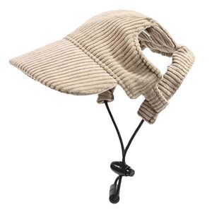 Chapeau De Protection Solaire R&eacute;glable Avec Trous Pour Les Oreilles Pour Animaux De Compagnie,Chat,Chien,Taille L - Neuf