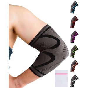 Sept-Coudiere Tendinite Pour Homme Et Femmes - 1 Paquet Manchon Coude Pour Epicondylite, Sport, Musculation - Coudière De Compression Convient Pour Gauche/Droite Avec Sac À Linge - Neuf