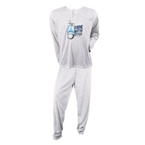 Pyjama Homme Long Sweet Secret C2690 Scooter Gris - Neuf
