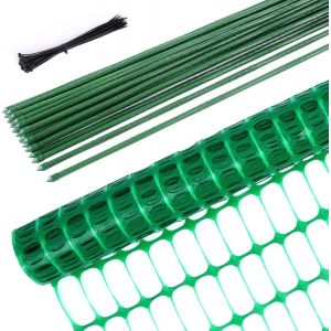 Mevronisshop-Clôture De Délimitation Clôture Mobile 30 M De Long & 1 M De Haut Avec 25 Piquets, Filet De Jardin, Cloture Jardin Exterieur Cloture Chien Grillage Cloture Idéal Pour Le Camping Vert 30 - Neuf