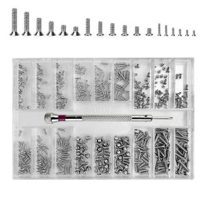 ASFASFq-18 Sortes Tailles de Vis Miniatures de Qualité Supérieure - 500 Pièces Avec Tournevis Cruciforme Pour Réparation et Travaux de Précision - Têtes Fraisées et Plates - Neuf