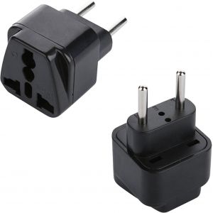 JGD-Adaptateur de Voyage Europe, Adaptateur Prise Universelle 250V 10A, Adaptateurs 2 Broches, Petit, pour la Maison, Les Voyages - Neuf