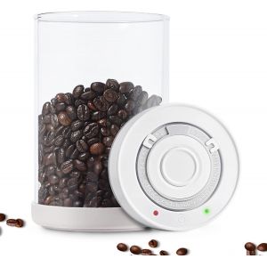 Nouvelhorizonstore-R&eacute;cipient De Conservation Sous Vide Pour Voiture, Pas Besoin De Pompe, Avec D&eacute;tection Automatique Des Grains De Caf&eacute;, Des Feuilles De Th&eacute;, Avec Affichage De La Date, 950 Ml - Neuf