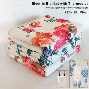 Couverture Chauffante Électrique Avec Thermostat, Chauffage Plus Épais, Double Chauffe-Corps, Couverture Chauffante Électrique, Tapis Chauffant Électrique 145 X 115 Cm - Neuf