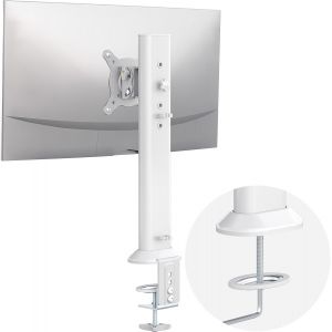 ChenQuanSarl-Bras De Support Pour Écran D'Ordinateur Plat Incurvé De 33 Cm À 81,3 Cm Avec Pivot, Hauteur Réglable, Rotation, Peut Supporter Jusqu'À 35 Kg, Blanc - Neuf
