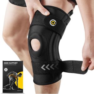 Xekal-Genouillere Arthrose Genou,Genouillère Sport Réglable,Genouillère Ligamentaire Avec Stabilisateurs Latéraux,Attelle Genou,Genouillère Rotulienne Pour Musculation,Course,Protege Genoux - Neuf
