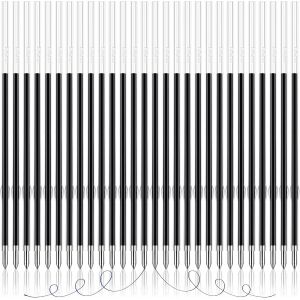 Tianyi-Lot De 100 Recharges Pour Stylo À Bille 0,7 Mm, Encre Bleue Et Noire, Écriture Lisse Pour Journal, Bureau, École - Neuf