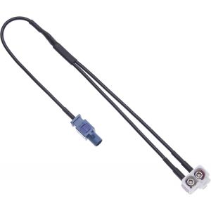 Adaptateur d'antenne de Voiture Diversity fiche Fakra vers Prise Double Type B de | Adaptateur de Navigation GPS pour v&eacute;hicule OEM pour mod&egrave;les de Voitures avec Navigation GPS RNS, RCD - Neuf