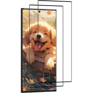 LORANKA-Vitre Protection pour Samsung Galaxy S23 Ultra, 2 Pi&egrave;ces vitre verre [Duret&eacute; 9H][Anti Rayures][HD Claire][Sans Bulless] film de protection - Neuf