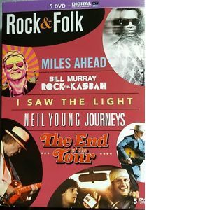 Coffret Rock & Folk : Miles Ahead + Rock The Kasbah + I Saw The Light + Neil Young Journeys + The End Of The Tour - Dvd + Copie Digitale - Neuf