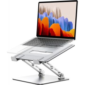 NouvelHorizonstore-Support Ordinateur Portable Double Barres R&iquest;&iquest;glables Durables, Ergonomique Support PC Portable Bureau Ventil&iquest;&iquest;, Refroidisseur Laptop Stand Pliable Compatible avec MacBook Pro Tablett - Neuf