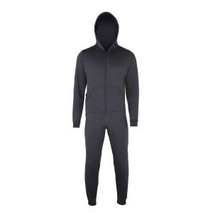 Combinaison - Grenouill&egrave;re Sweat &Agrave; Capuche Enfant - Cc01j - Gris Fonc&eacute; - Neuf