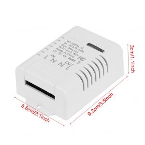 Module relais d'automatisation de telecommande sans fil Wi-Fi 16 A pour maison intelligente (SW1-16) - Neuf