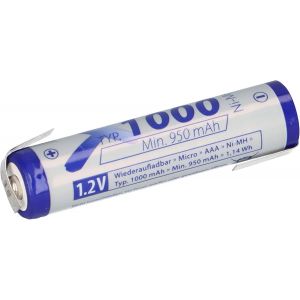 Batterie micro AAA NI-MH 1,2 V 1000 mAh Z à souder rechargeable + faible auto-décharge - Neuf