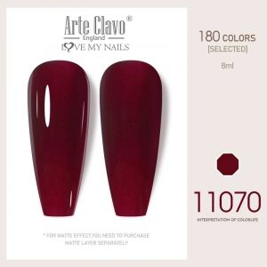 Arte Clavo 8ml Rouge Rose Couleur Tpo-Free Vernis &Agrave; Ongles Gel Lak Tremper Les Ongles Paillettes Uv Hybride Gel Laque Base Sup&eacute;rieure Gel Vernis.11070. - Neuf