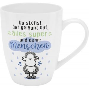 Eryi-New Bone China 74203 Tasse Avec Inscription En Allemand New Bone China Porcelaine, 35 Cl, Avec Boîte De Bain Cadeau, Cadeau Amusant, Anniversaire - Neuf
