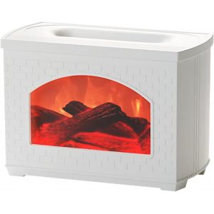CHECARZHN--NO1-Mini Diffuseur D'Air Portable De 270Ml, Humidificateur À Brume | Humidificateur À Cheminée | Avec Protection Contre Les Incendies (Blanc) - Neuf