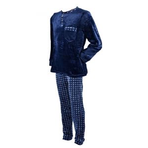 Pyjama Homme Polaire Eco 2540 Marine - Neuf