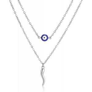 Kales-Collier Avec Pendentif En Corne Italienne Contre Le Mauvais ?Il-Pour Femme Et Homme - Neuf