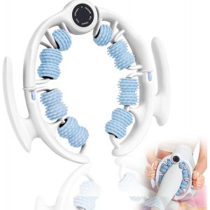 Masseur Manuel Anti Cellulite, Massageur Anti Cellulite Avec Poignées Amovibles, 360° Rouleau De Cellulite Pour Jambes, Cuisses, Fesses, Bras, Cou, Épaules, Palper-Rouler, Drainage Lymphatique (Bleu) - Neuf