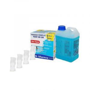 Kit Rev-Aqua MAREVA traitement complet pour piscine de 30 à 60 m3 - 1 mois - 140011U - Neuf