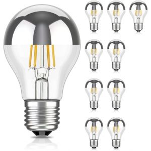 Ampoule Led E27, G125, Blanc Chaud (2700 K), 6,7 W, 660lm, Miroir De Tête (Noir) - Neuf
