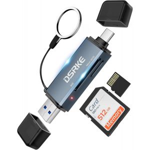 CMJAAGUR-Lecteur De Carte Sd Usb C Adaptateur En Usb 3.0 5Gbps Pour Pc/Ordinateur/Iphone 15/16Plus Pro /Macbook Pro Air, Supporter Tf/Sdxc/Sdhc/Mmc[M289] - Neuf