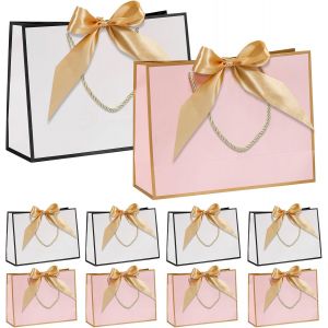10pcs 32 x 25 x 11 cm grand sac cadeau,sachet cadeau sac cadeaux sac cadeau grand format emballage cadeau sacs cadeaux sac cadeau anniversaire sac papier cadeau paquet cadeau pochette cadeau - Neuf