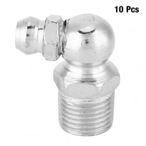 Lot de 10 graisseurs robustes et durables M10 x 1 pour machines d'ingenierie (90¡ã) - Neuf